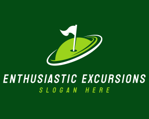 Golf Tournament Flag logo