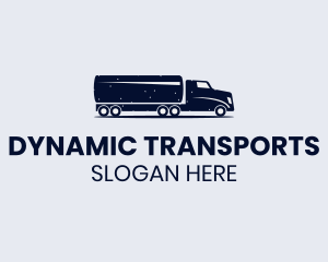 Tank Truck Transport  logo design