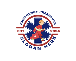 Paramedic Emergency Healthcare logo design