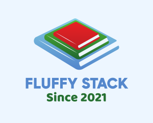 Academic Book Stack logo design