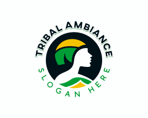 Jamaican Tribal Woman logo design