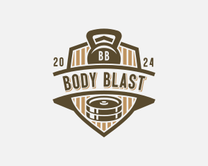 Gym Weights Workout logo design