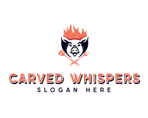 Pork Barbecue Gastropub logo design