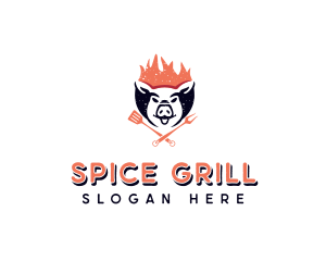 Pork Barbecue Gastropub logo design