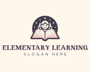 Astronomy Girl Learning logo design