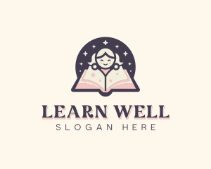 Astronomy Girl Learning logo design