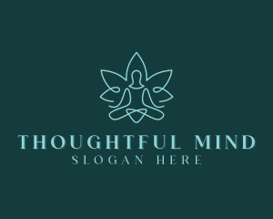 Therapeutic Yoga Meditation logo design