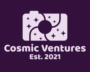 Purple Space Camera logo design