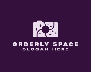 Purple Space Camera logo design