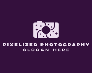 Purple Space Camera logo design