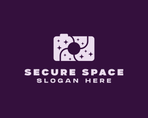 Purple Space Camera logo design