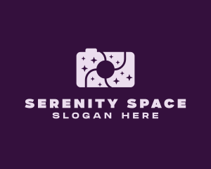 Purple Space Camera logo design