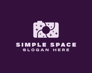 Purple Space Camera logo design