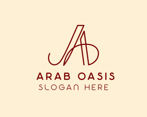 Elegant Fashion Boutique Letter A logo design