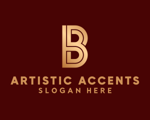 Modern Elegant Letter B logo design