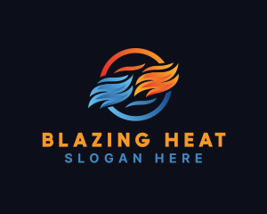 Cold Cooling Heat logo design