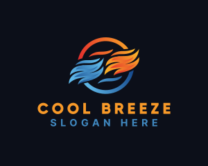 Cold Cooling Heat logo design