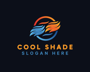 Cold Cooling Heat logo design