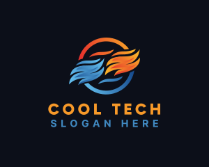 Cold Cooling Heat logo design