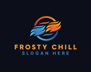 Cold Cooling Heat logo design