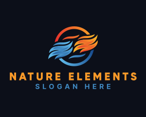 Cold Cooling Heat logo design