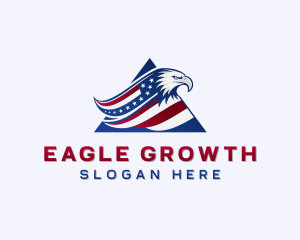 USA Eagle Patriot logo design