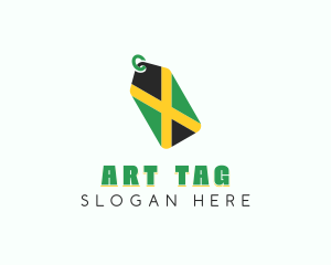 Jamaica Flag Tag logo design