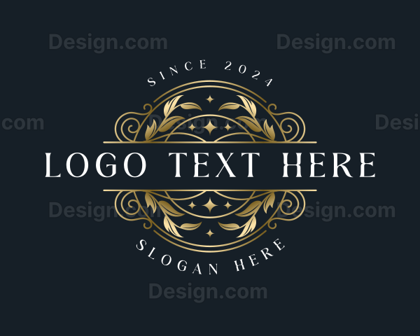 Elegant Floral Ornament Logo