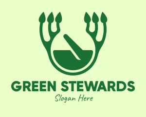 Green Herbal Healing logo design