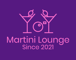 Martini Drink Camera  logo design