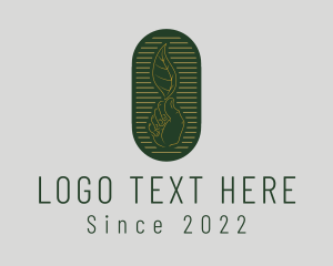 Leaf Landscaping Hand logo