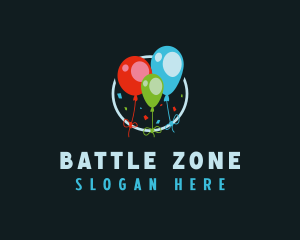 Balloon Party Celebration Logo