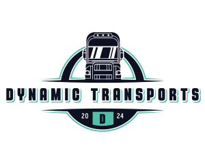 Cargo Truck Transportation logo design