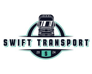 Cargo Truck Transportation logo design