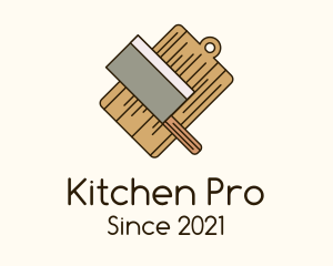 Chopping Board Knife logo design