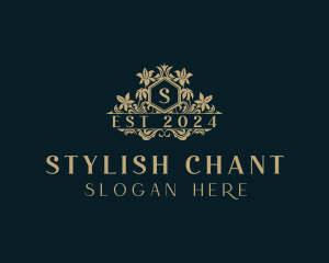 Stylish Flower Boutique logo design