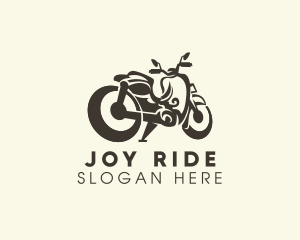 Retro Cruiser Motorcycle logo design