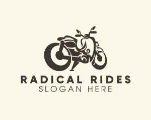 Retro Cruiser Motorcycle logo design