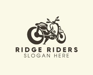 Retro Cruiser Motorcycle logo design