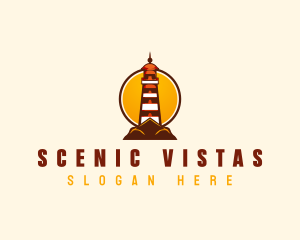 Nautical Coastal Lighthouse  logo