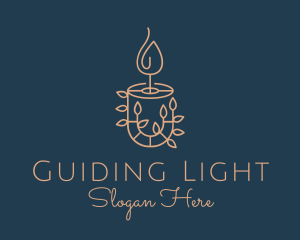 Candle Interior Decor  logo design