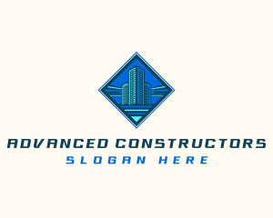 Building Tower Skyscraper logo design