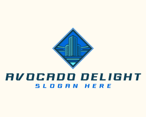 Building Tower Skyscraper logo design