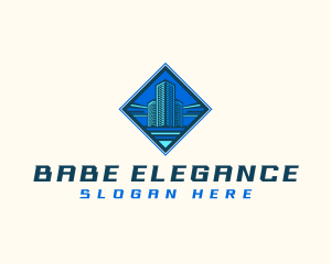 Building Tower Skyscraper logo design