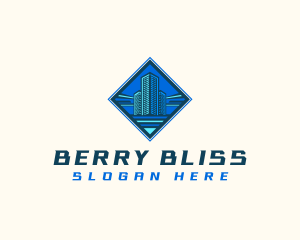 Building Tower Skyscraper logo design