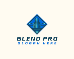 Building Tower Skyscraper logo design