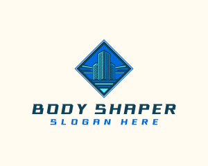 Building Tower Skyscraper logo design