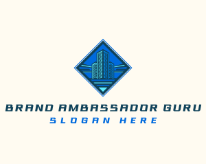 Building Tower Skyscraper logo design