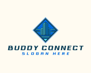 Building Tower Skyscraper logo design