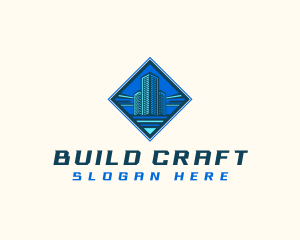 Building Tower Skyscraper logo design